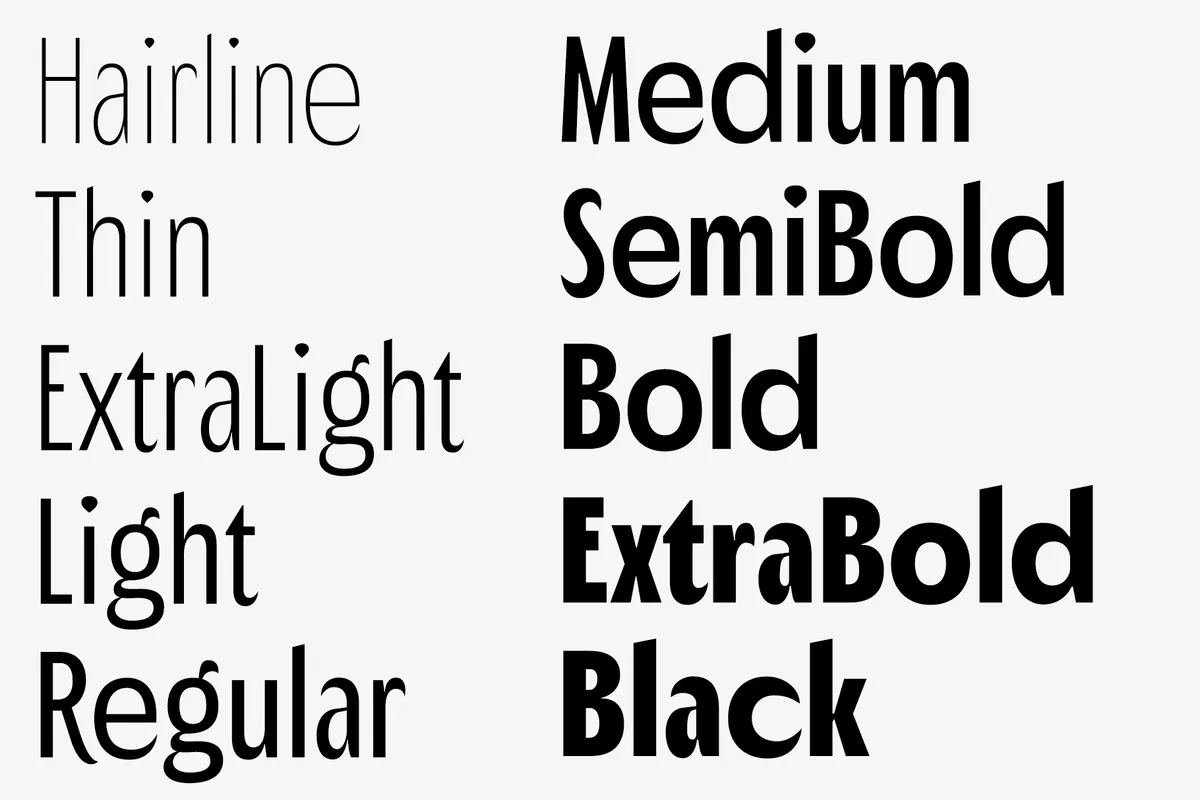 Polienz - Art Deco Sans Serif Family