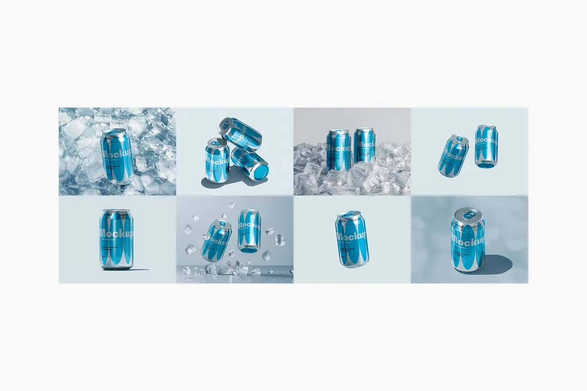 Frozen Can Mockup Set