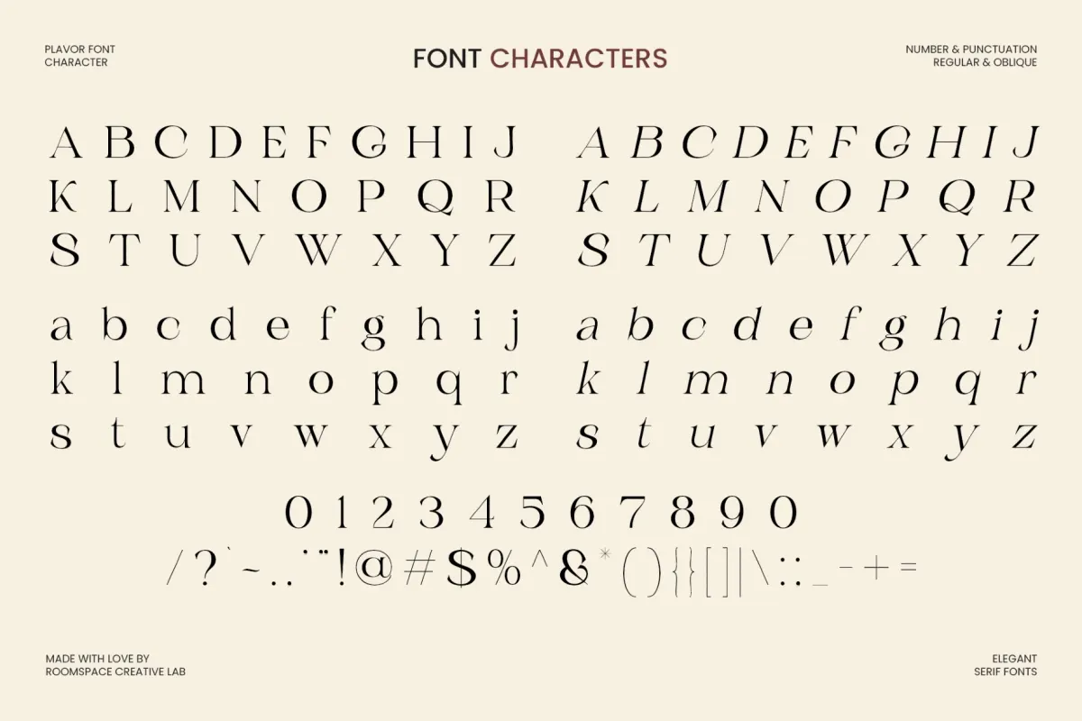 Plavor – Timeless Elegant Serif Font