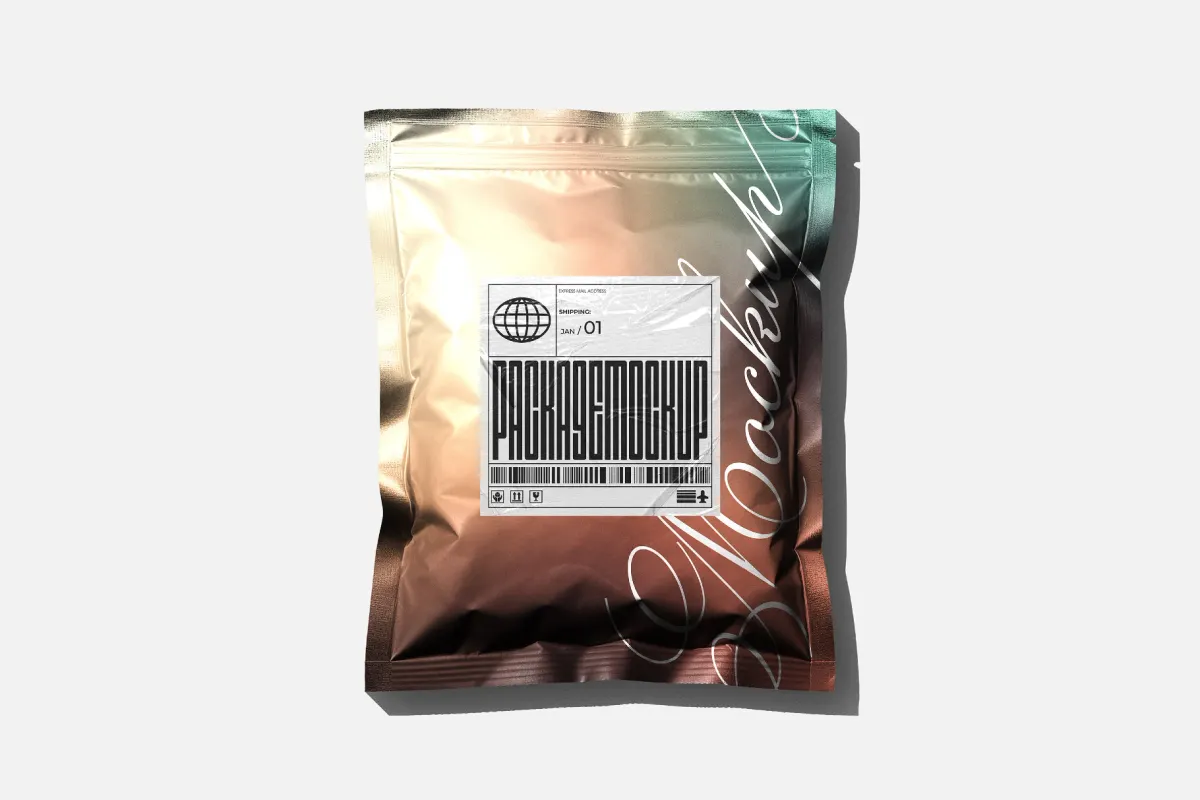 Mailing Package Bag Mockup