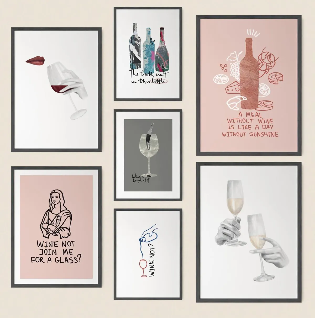 Winetastic. Collage & Illustrations