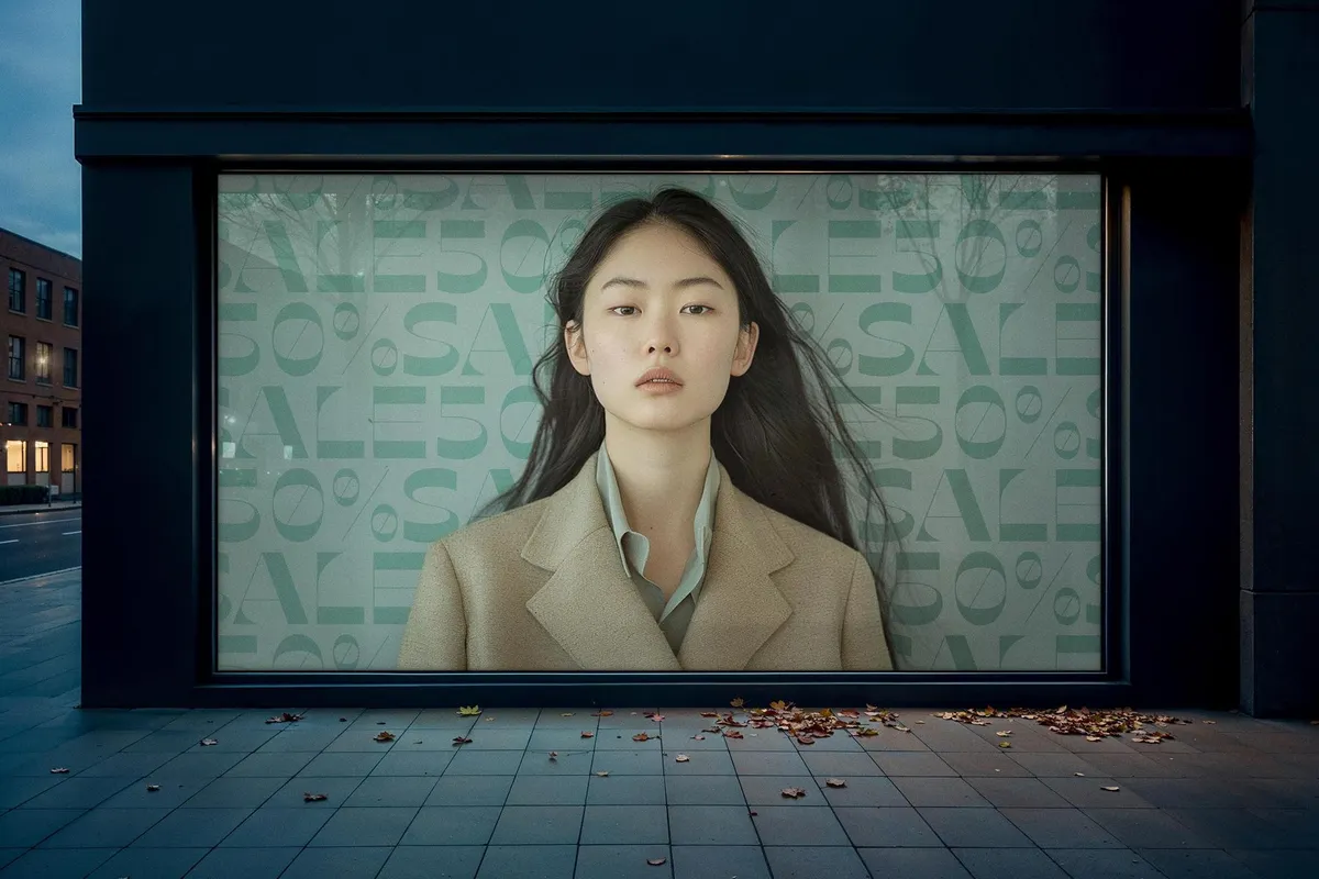 Storefront Window Poster Mockup