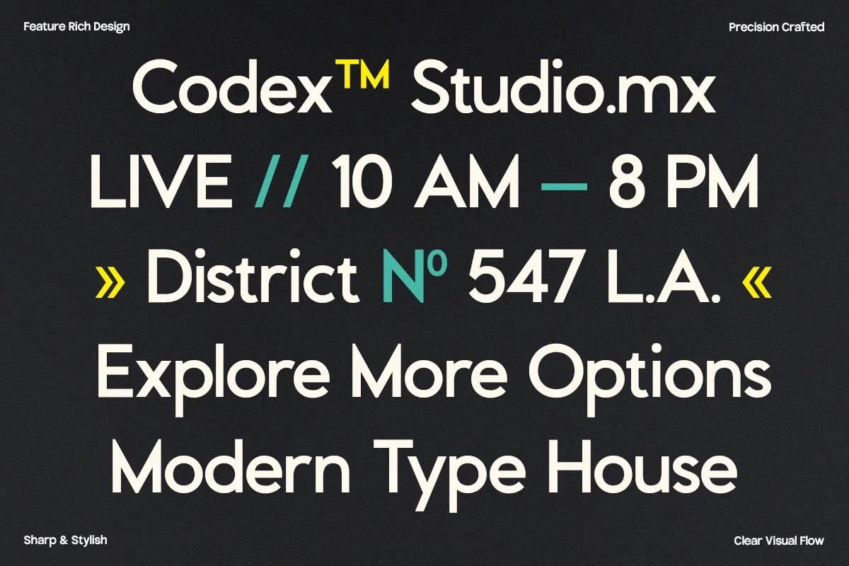 GC Codex – A Neo-Sans with Clarity