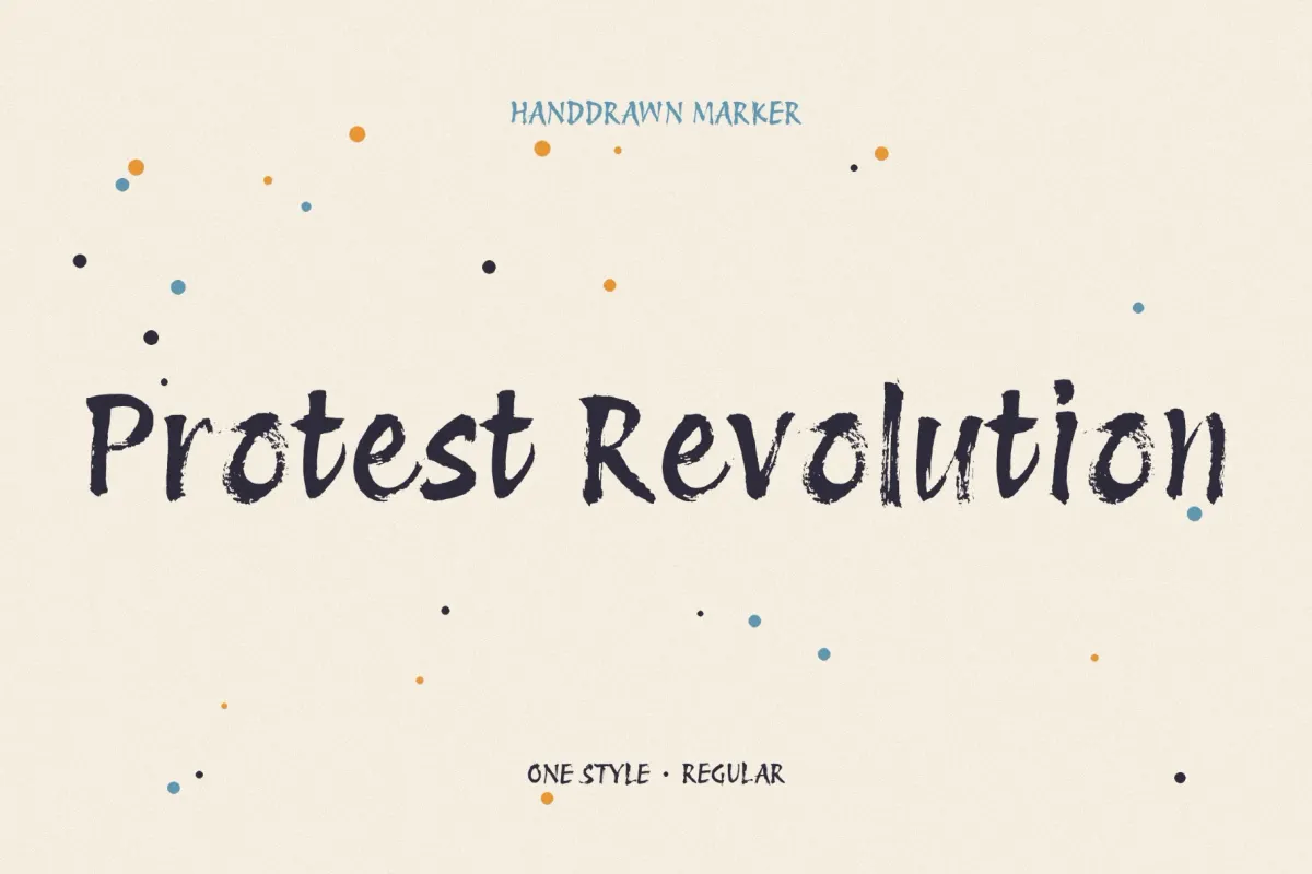 Protest Revolution - Grunge Brush Font