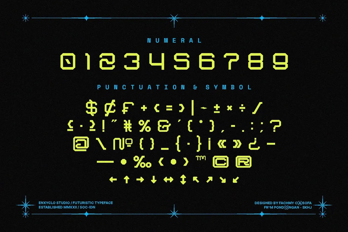 ARSEGZONE - Futuristic Sci-Fi Techno Font