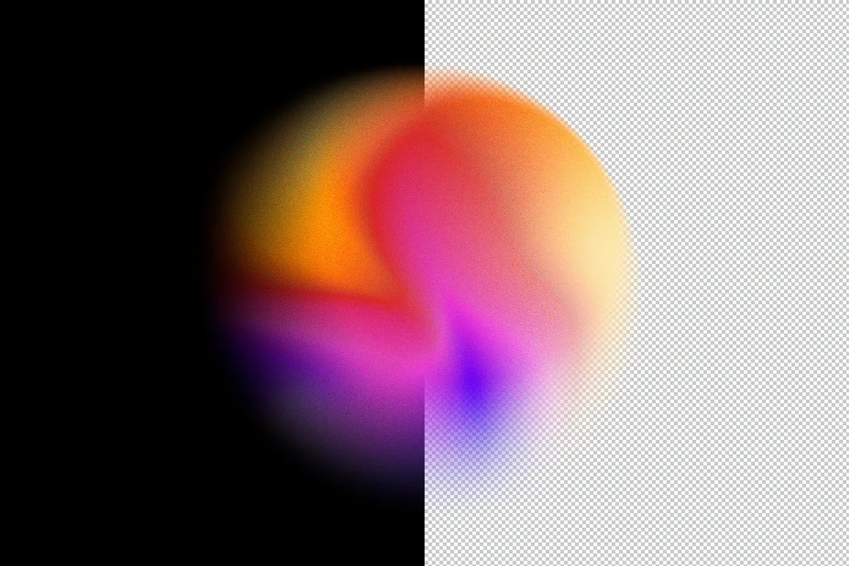 Chroma Gradient Texture Shapes