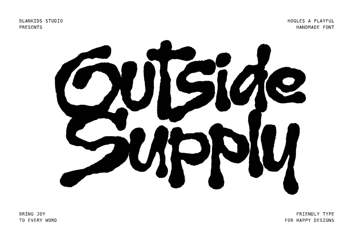 Hogles – Playful Handmade Display Font