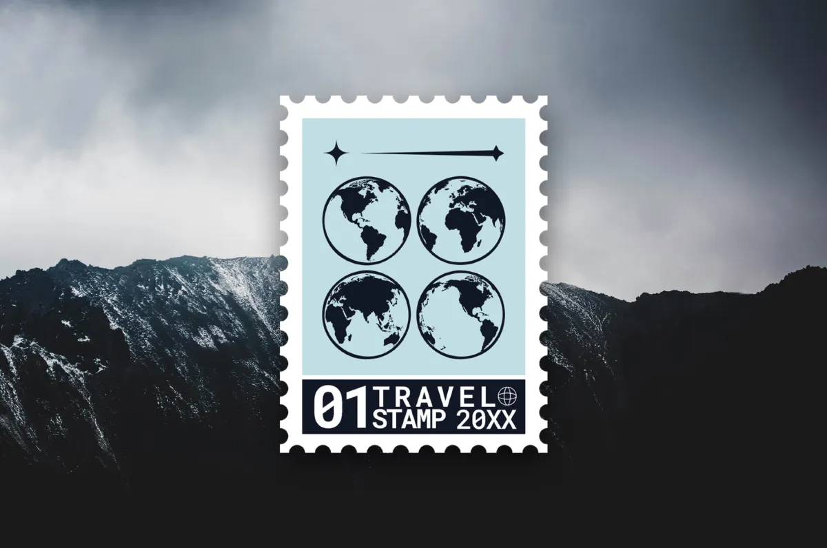 Travel Stamp Illustrations Pack