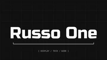 Russo One - 90s Sports Font