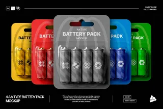 AA Battery Pack Mockup