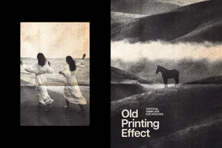 Old Printed Photo Effect for Posters