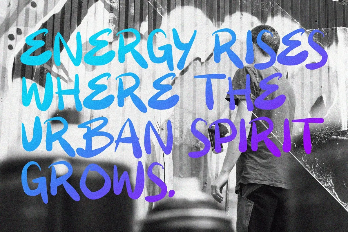 BIGES — Urban Raw Brush Font