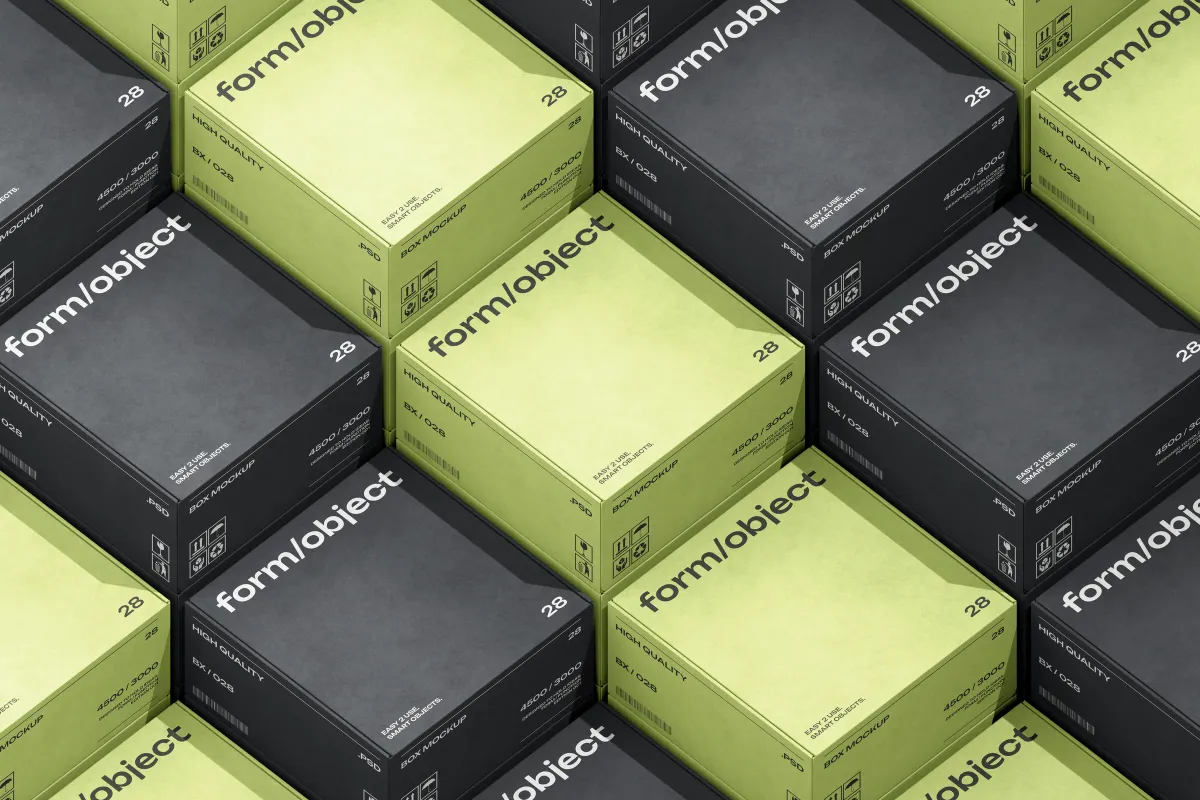 50-in-1 Box Mockup Bundle