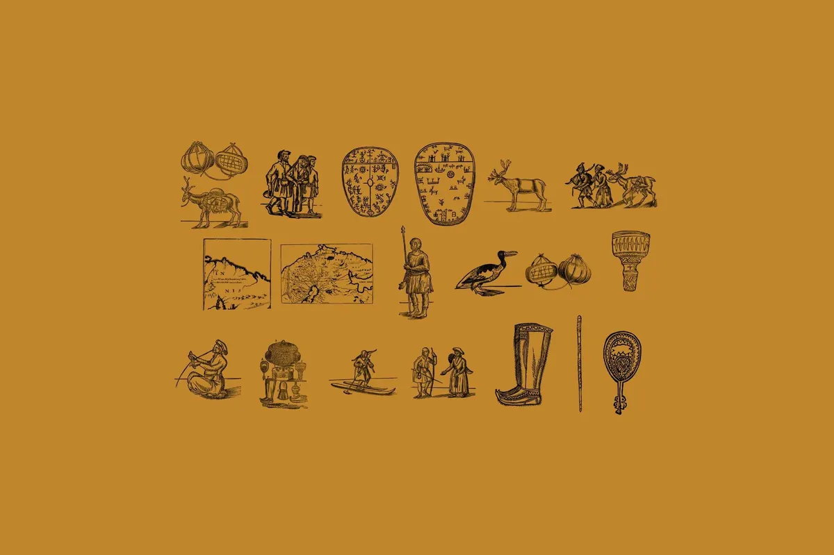 History of Lapland Illustrations Set