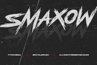 Smaxow - Brutal Rough Brush Font