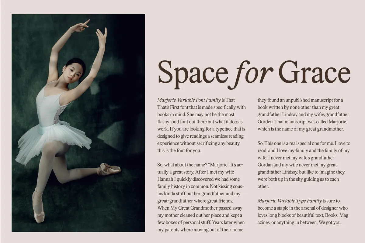 Marjorie - Elegant Serif Font Family