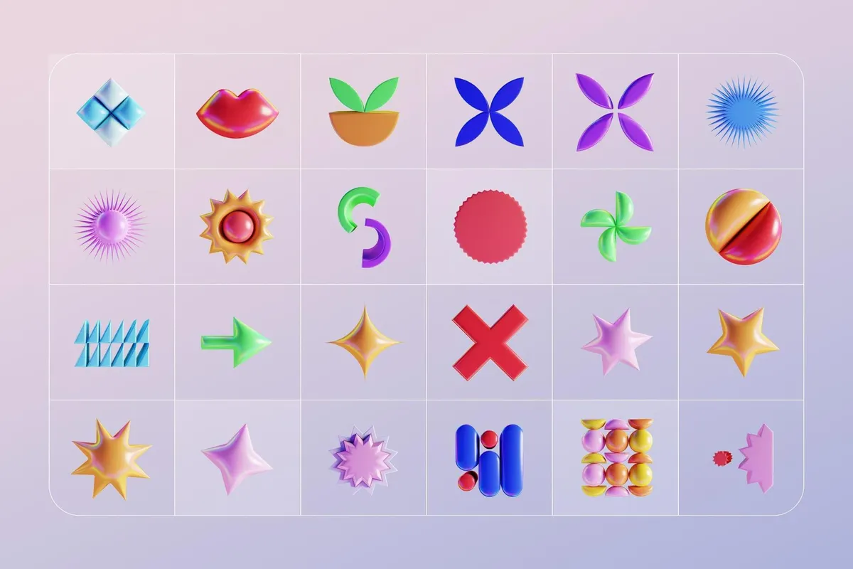 GEO/3D 220+ Colorful Illustrations