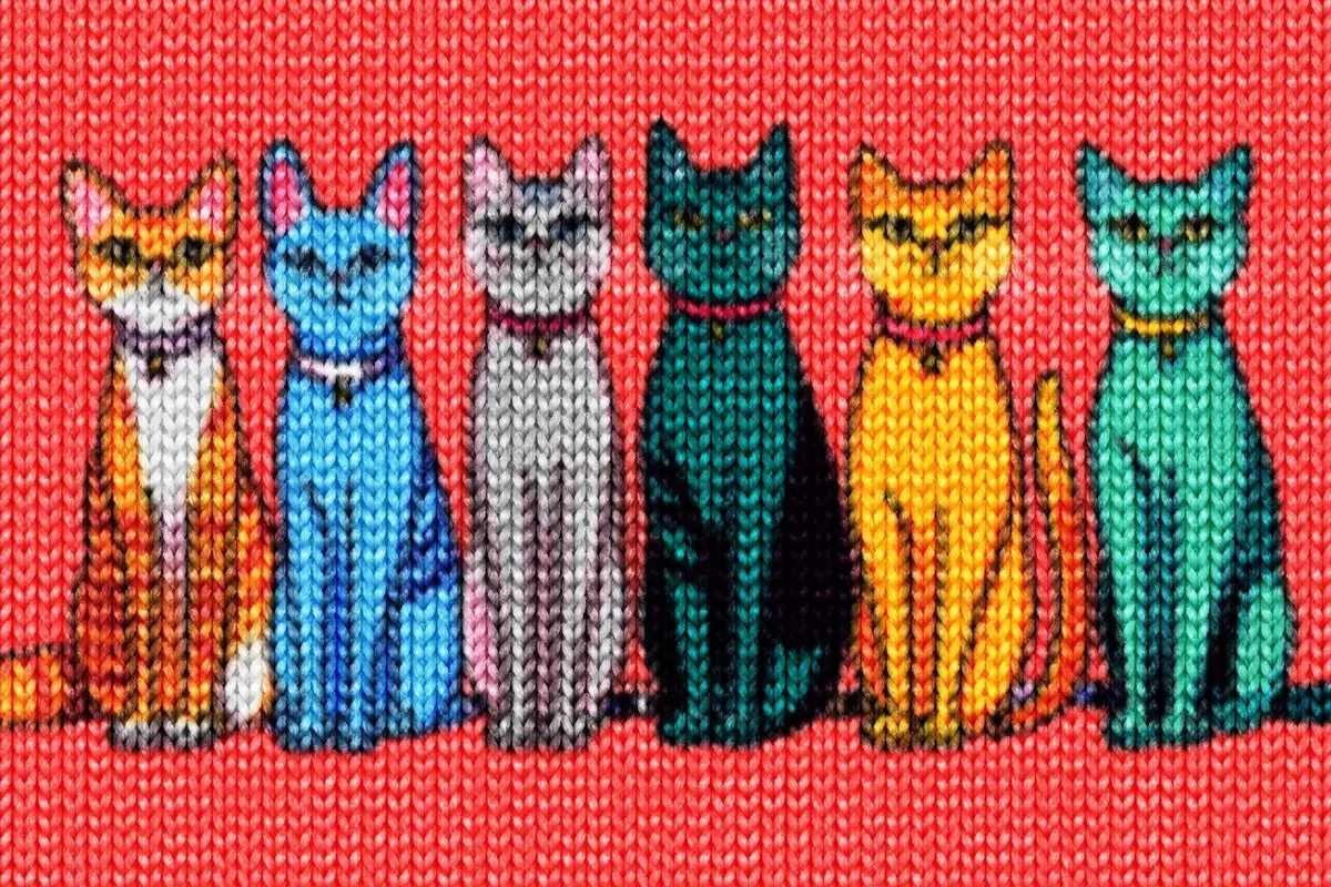 Knitted Photo Effect