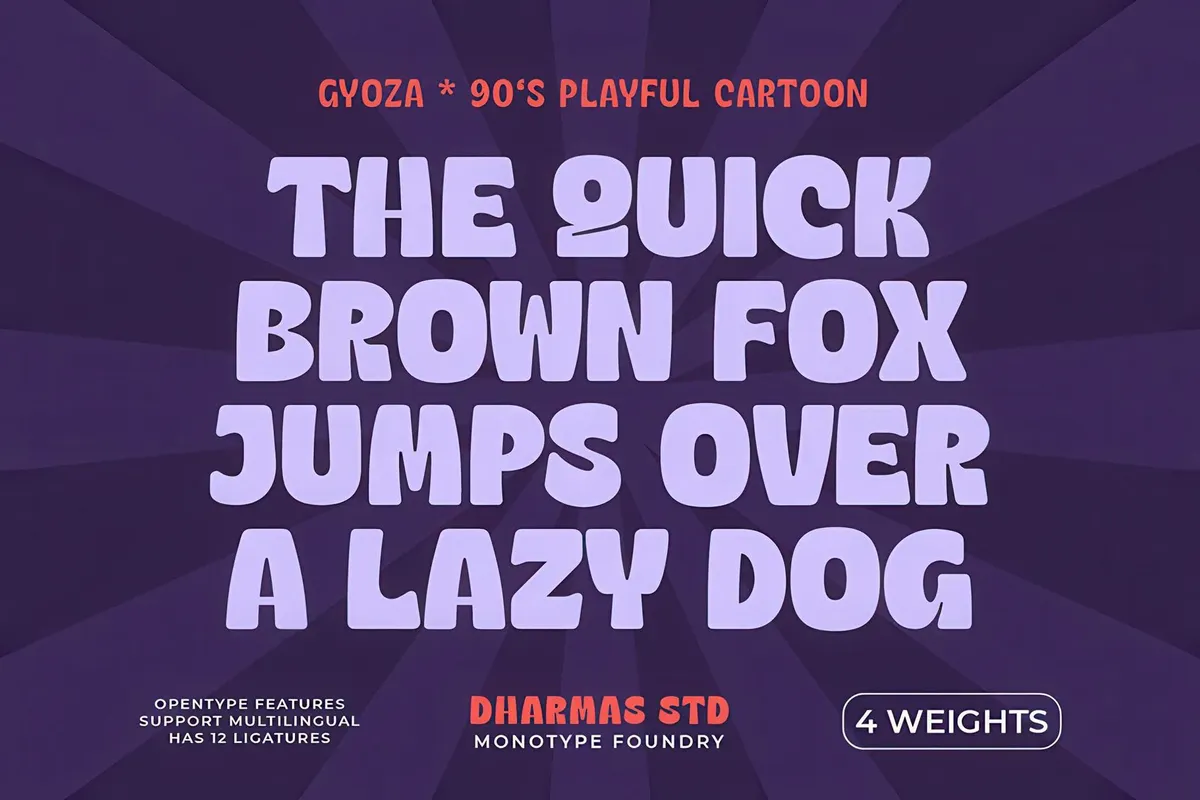 Gyoza - Cartoon Font Family