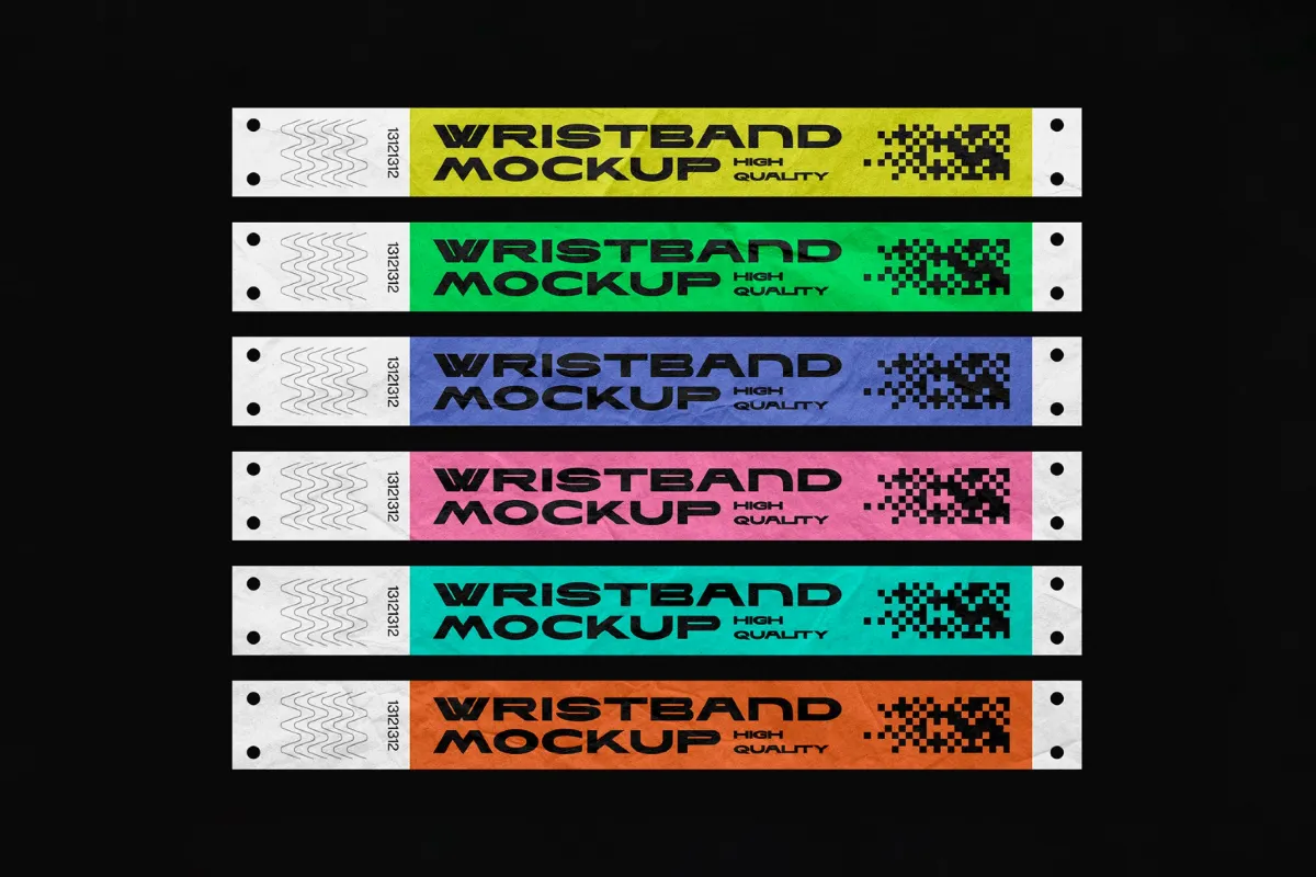 Event Wristband Mockups Bundle