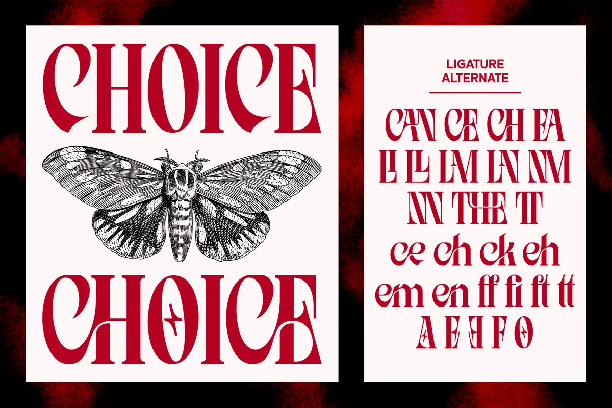 Lycanth - Dramatic Serif Display Font
