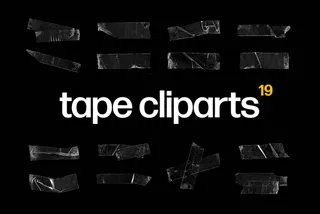 Transparent Plastic Tapes Clipart