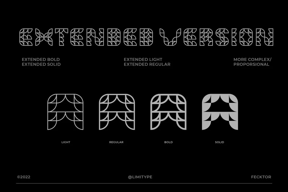 Fecktor — Modern Art Deco Font