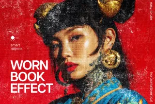 Worn Book Photo Effect