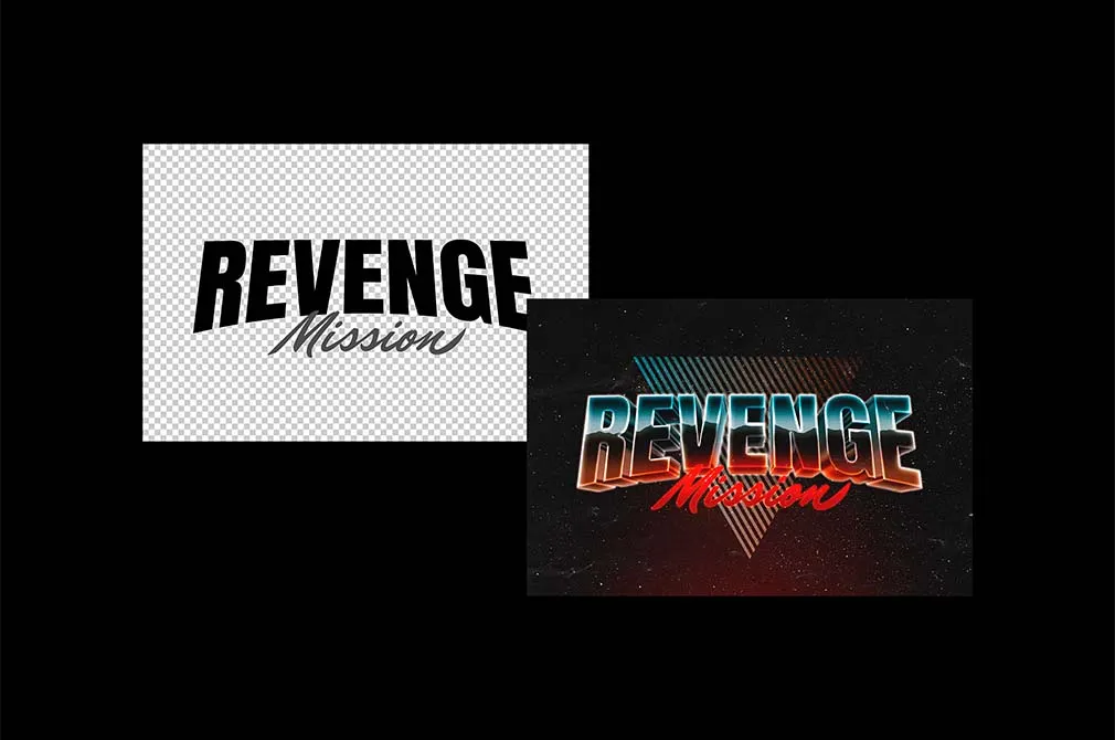 Cosmic Retrowave Text Effect
