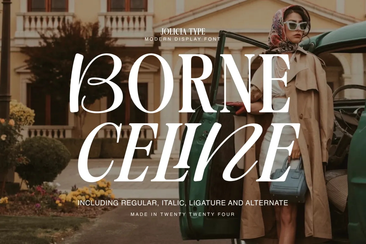 Borne Celine - Elegant Fashion Display Font