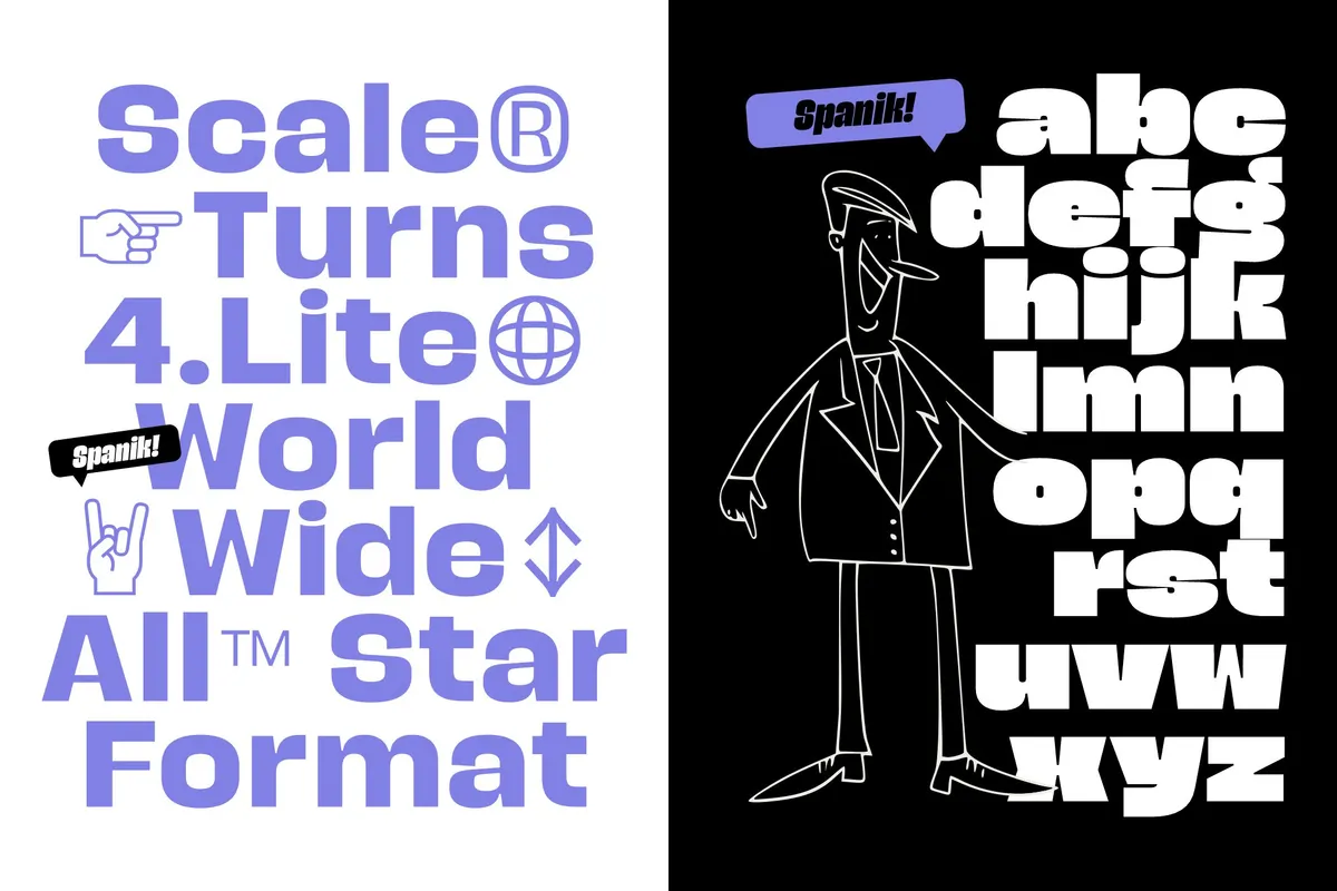 Spanik - Bold Display Sans Serif Superfamily