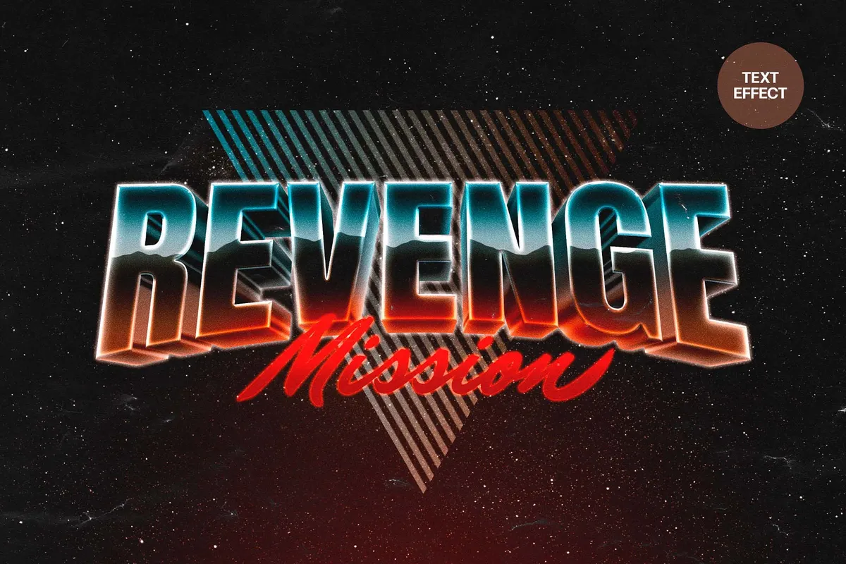 Cosmic Retrowave Text Effect