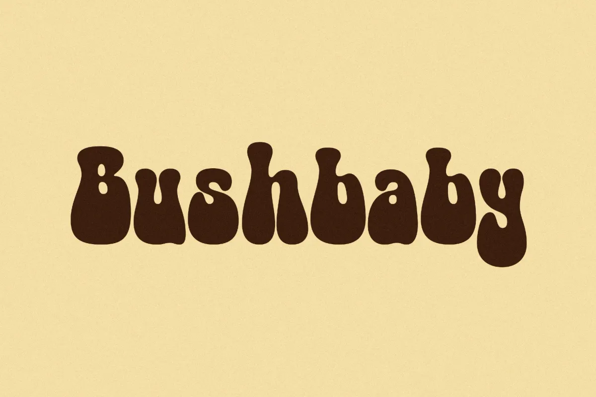 Bushbaby - 70s Groovy Font