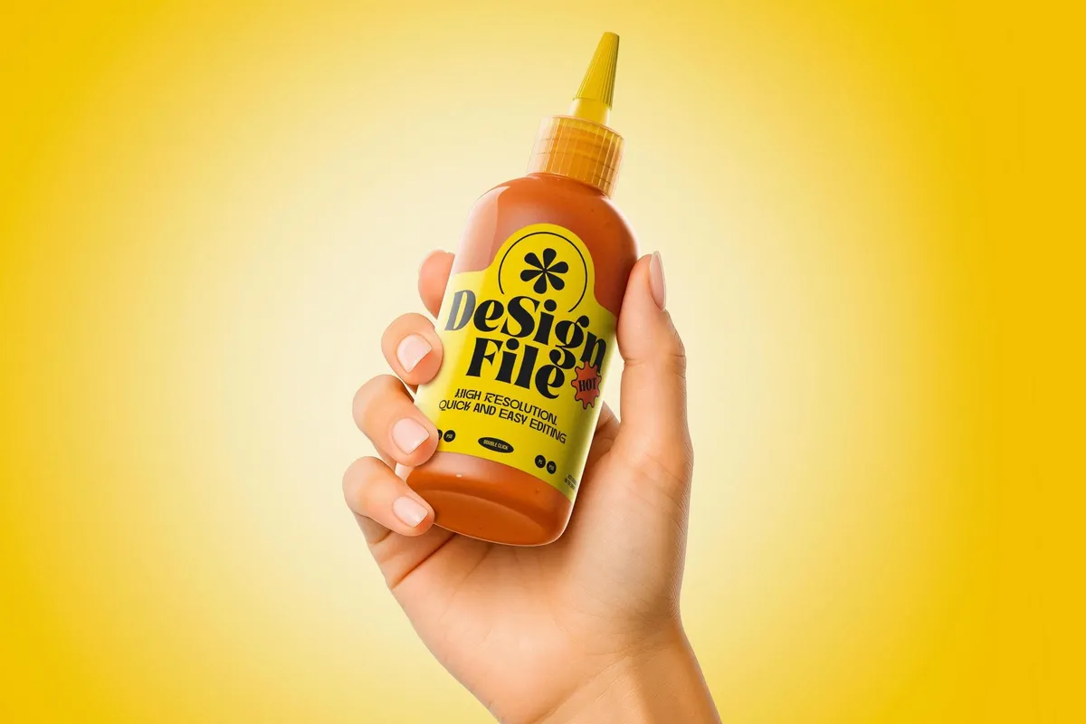 Sauce Bottle Mockup