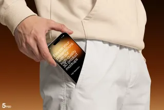 iPhone 17 Pro Max Mockup in Pocket