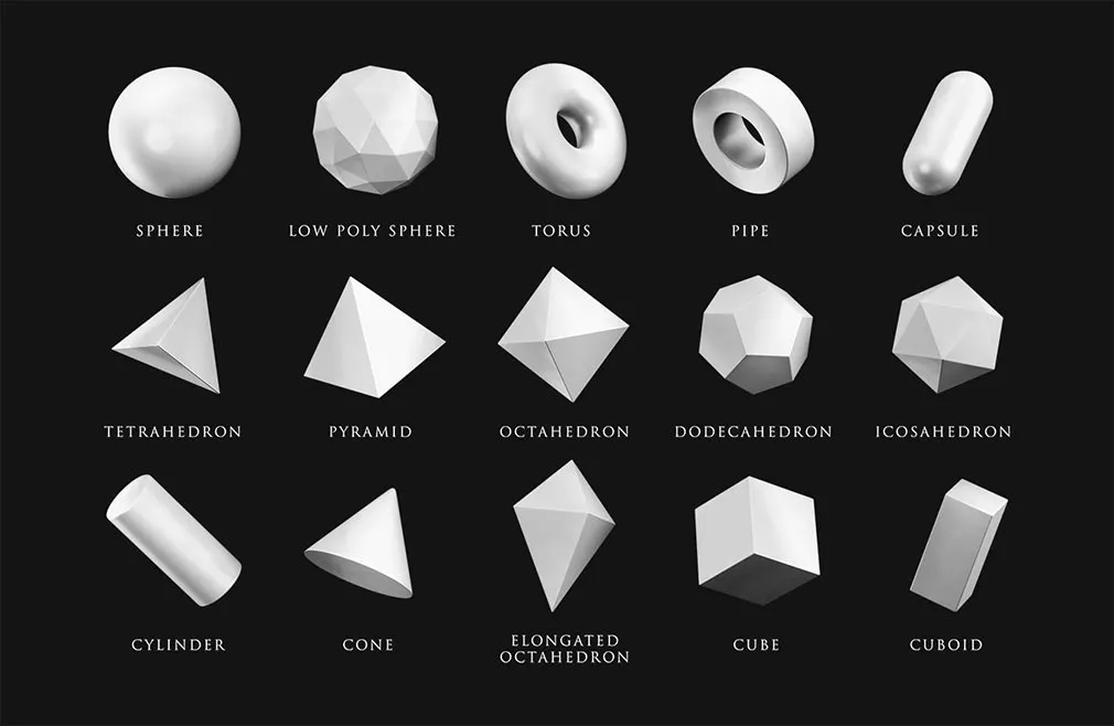 3D Geometric Shapes