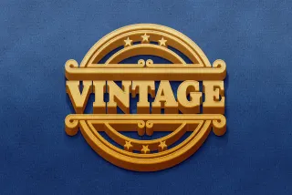 Vintage Emblem Text Effect