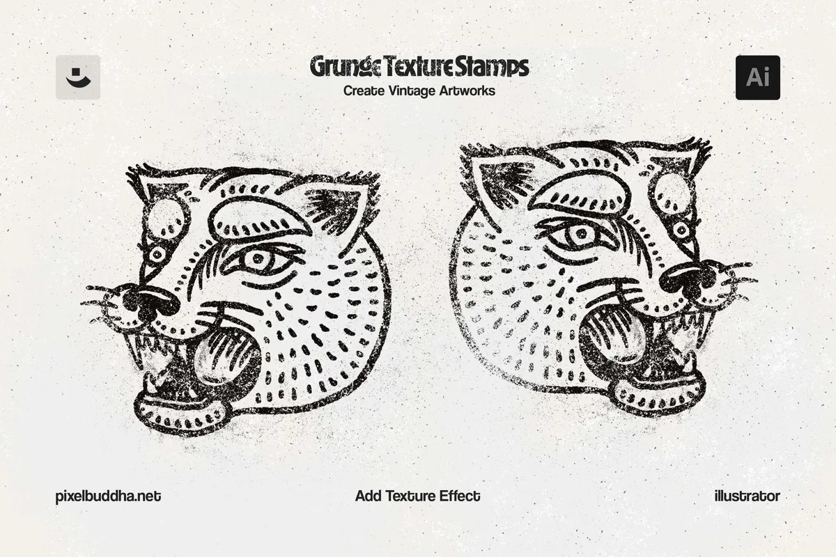 Grunge Stamp Illustrator Brushes