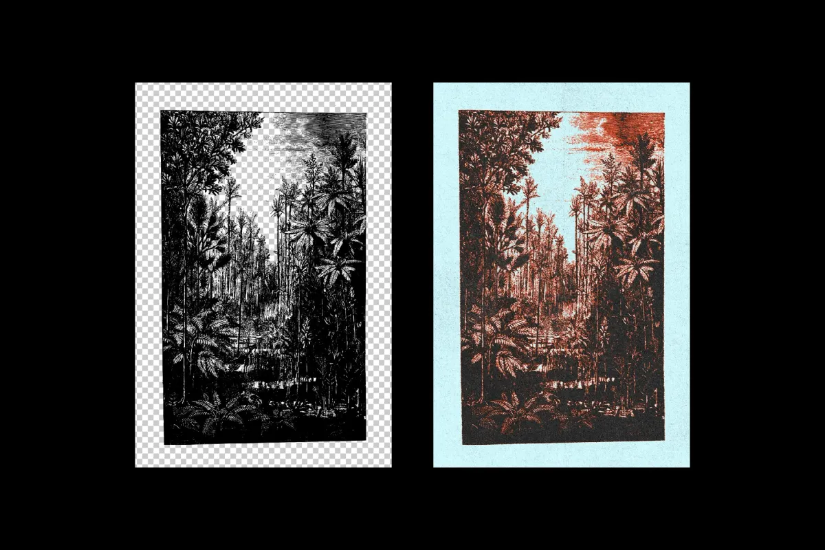 Vintage Print Effect