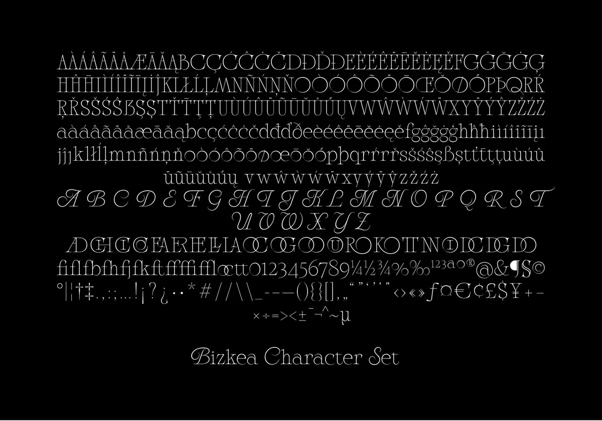 Bizkea — Elegant Serif