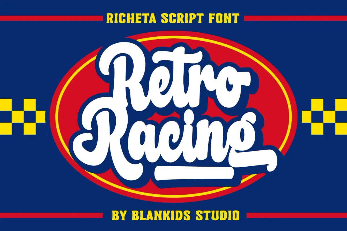 Richeta a Retro Bold Script Font