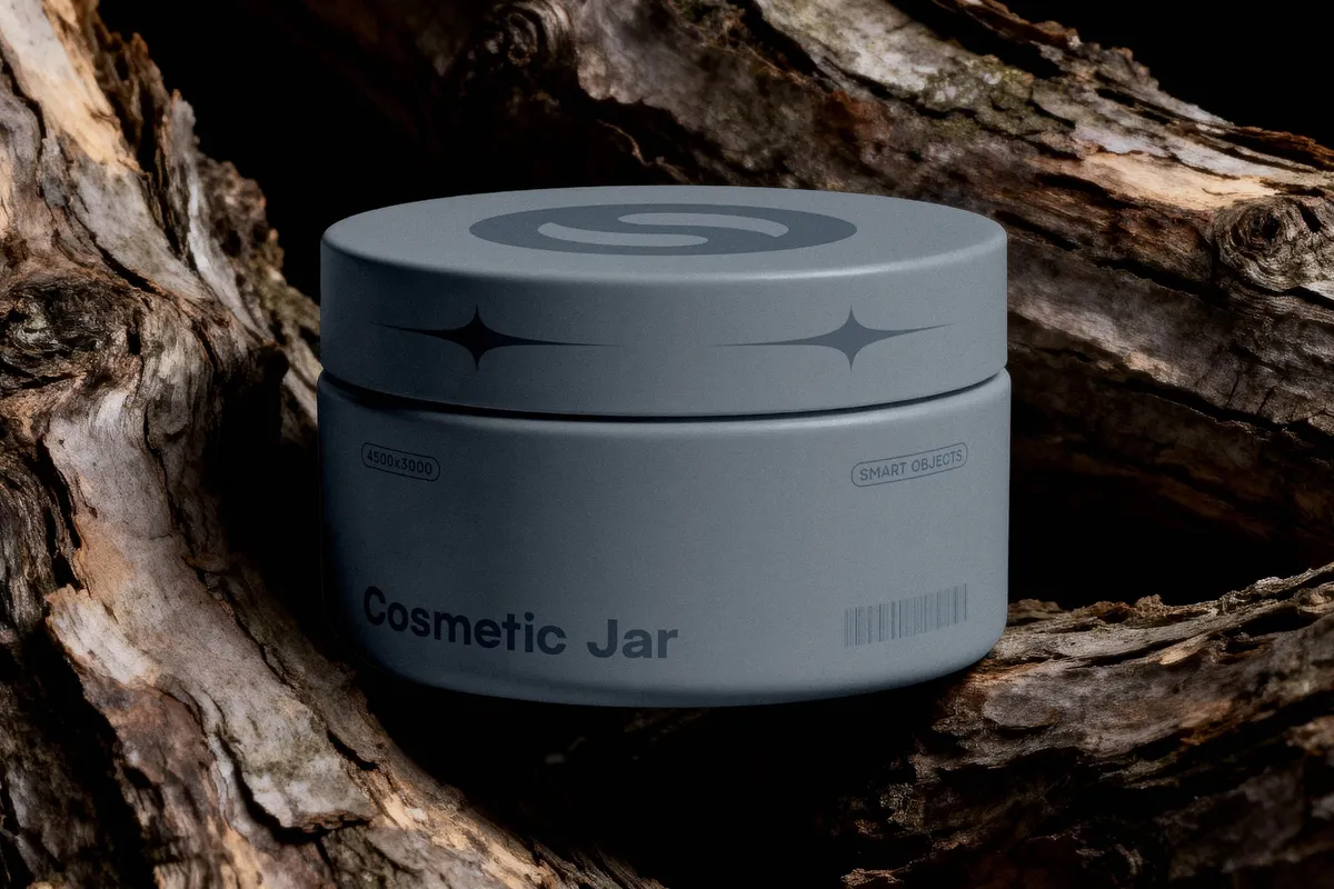 Cosmetic Jar Mockup