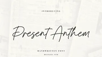 Present Anthem — Handwritten Font