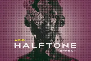 Acid Halftone Photo Effect