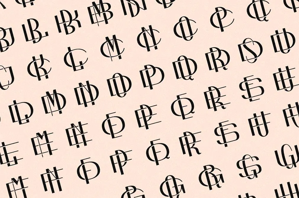 Art Deco Monogram Font