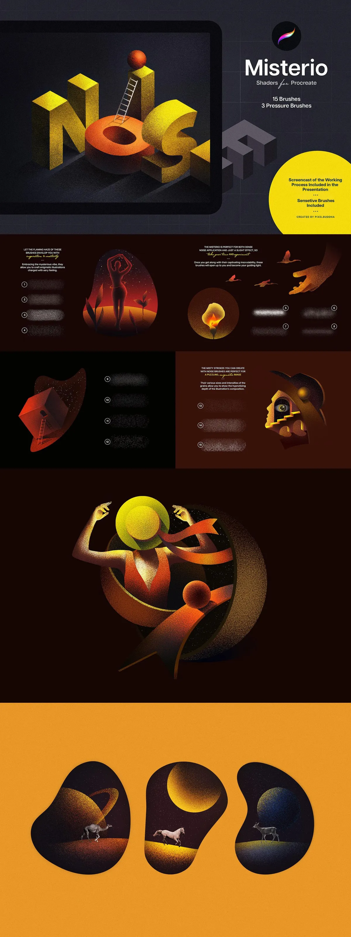 25-in-1 Procreate Brushes Bundle