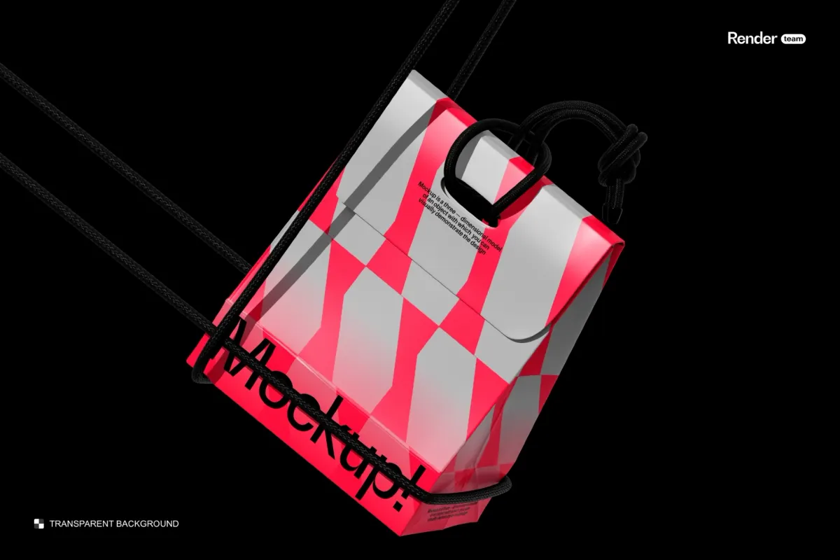 Compact Shopping Bag Mockup Set