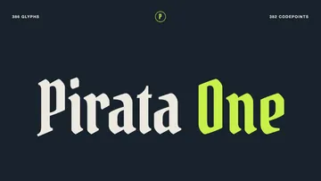 Pirata One - Free Gothic Tattoo Font