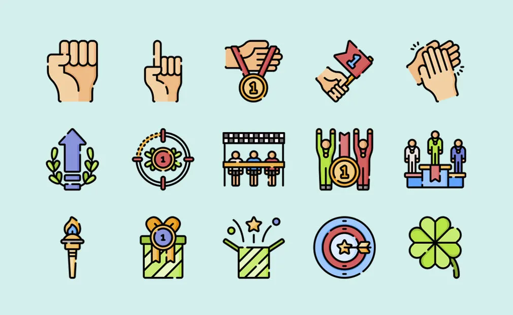 Winning Vector Icons
