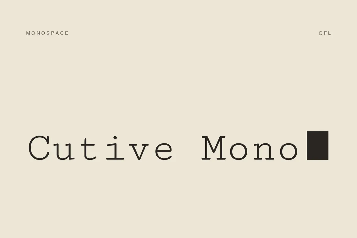 Cutive Mono
